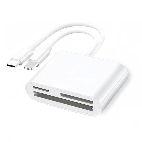 Compatible with Apple iPhone 14 13 12 to SD TF USB Flash Drive