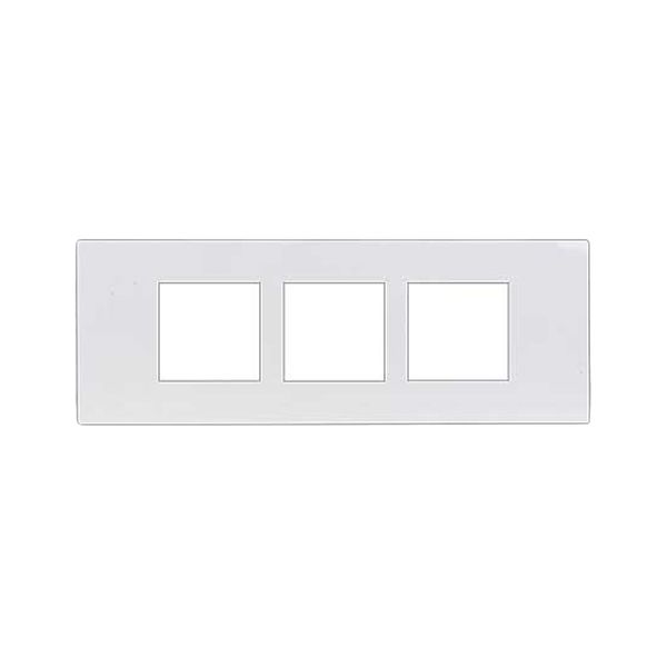 White 3x9 6 Gang Cover Plate