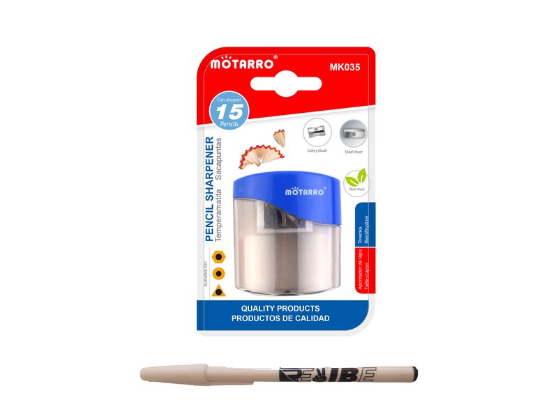 MOTARRO Double Holes Pencil Sharpener Barrel Scraper Added ReVibe Pen