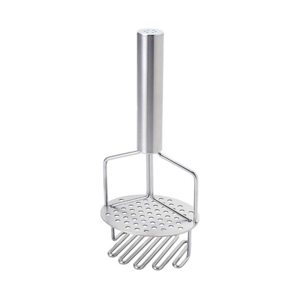 Stainless Steel Potato Masher With Dual Action Mashing Plate