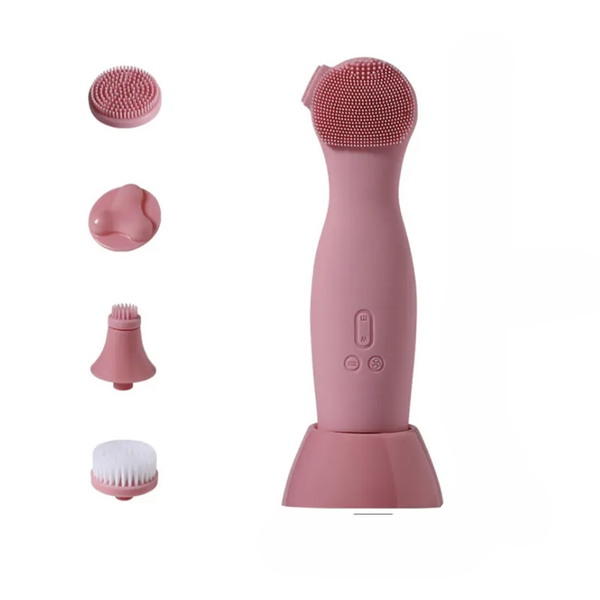 5-Piece Rotating Face Cleansing Tool With Alternating Heads AO-77873