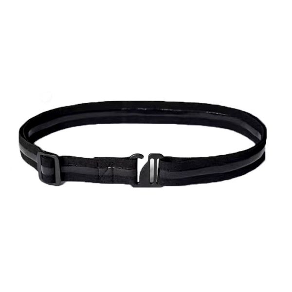 Men Women Shirt Stay Belt, Black Nylon Non-slip Elastic Adjustable Tuck