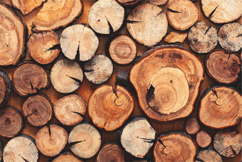 Laptop Skin Wood Logs