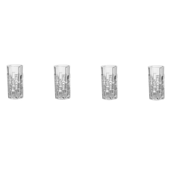 4 Pack - 320ml Glass Highball Tumbler - Transparent