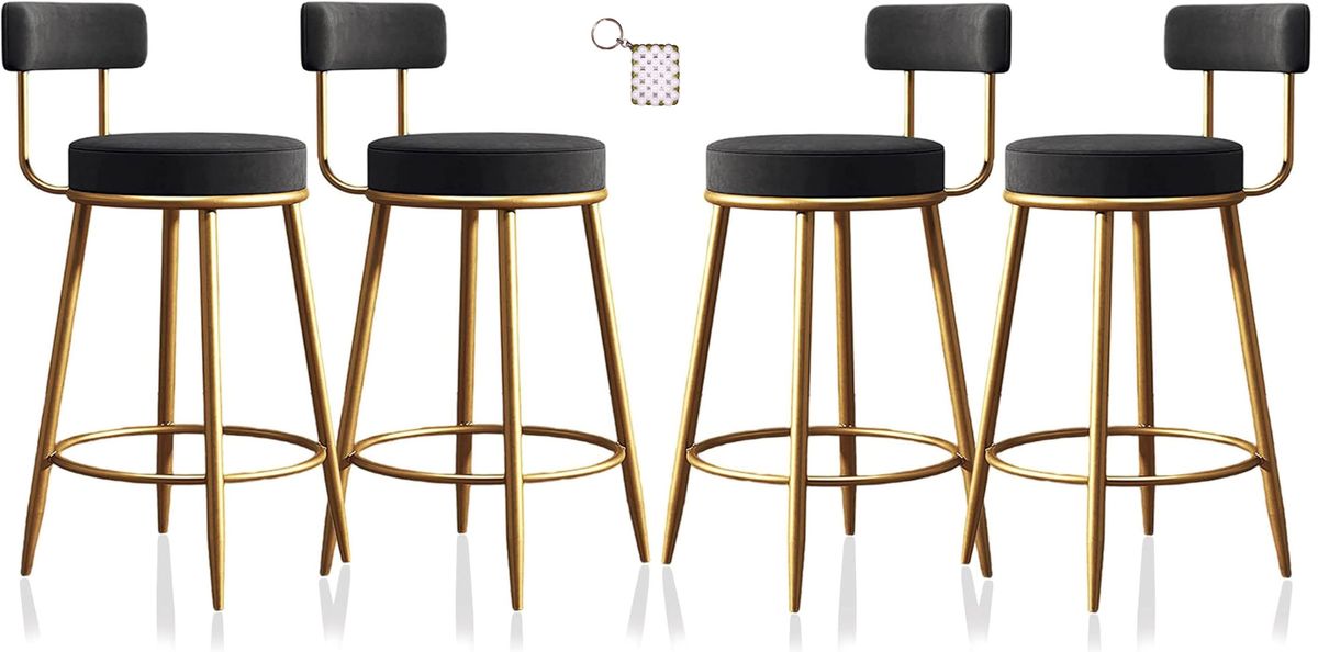 black bar stools set of 4