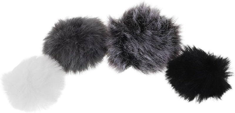 Furry Windshield Covers For Lavalier Microphones Noise Reduction