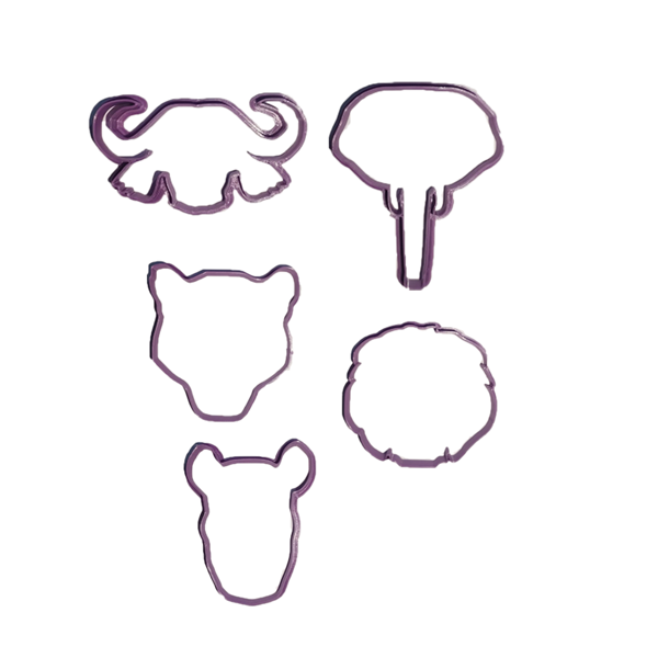 Animal Cookie Cutters - Big 5 Heads