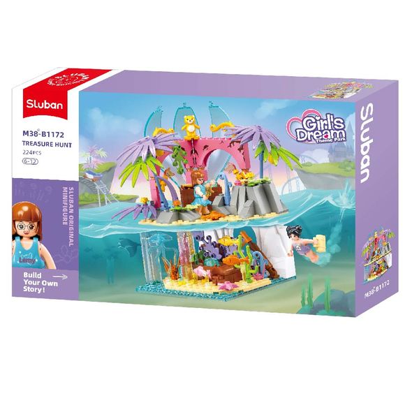 Sluban Building Set: Girls Dream - Secret Island - 224 Pieces
