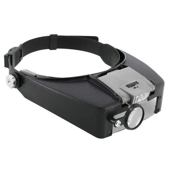 Watch Repair Jewellers Headband Magnifier Glasses Loupe With LED Light