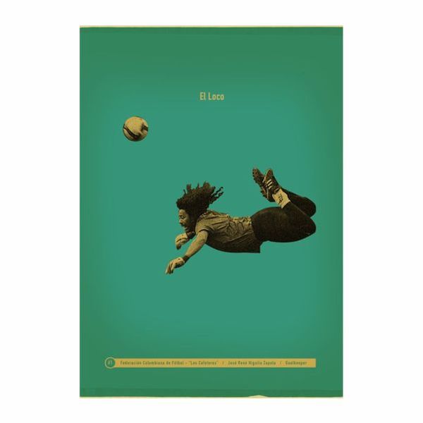 El Loco Goalkeeper Poster - A1