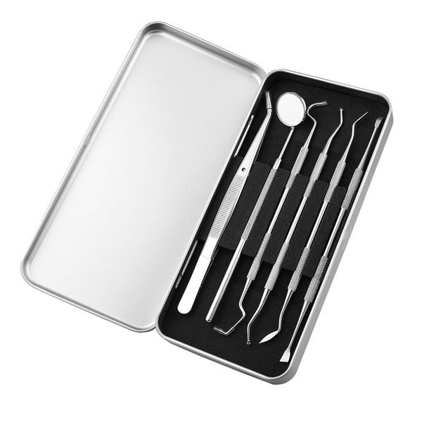 6-Piece Dental Tools Kit - Teeth Cleaning &amp; Oral Care Kit for Home Use