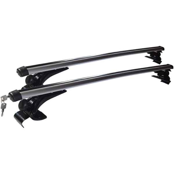 120CM Crossbar With Lock And 3 Hooks For Car Luggage Rack