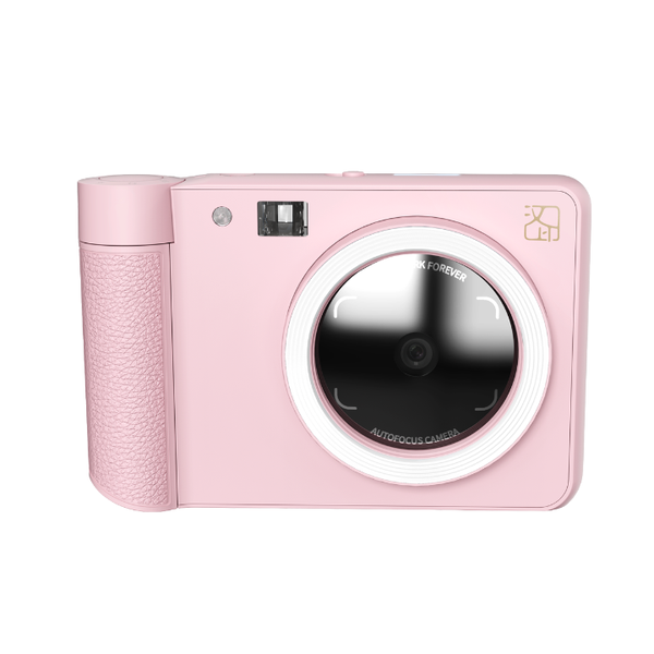 HPRT Z1 Instant Camera - Ink-Free, Bluetooth, 2.8'' Screen, 5 Film-Pink