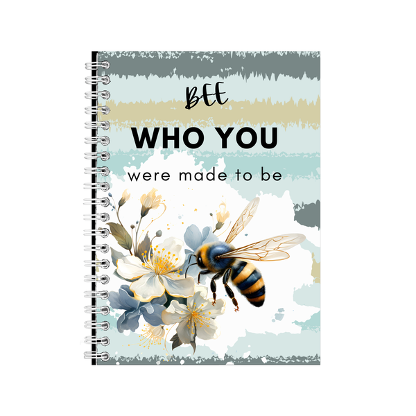 Bee Who You A5 Notebook Pad Lovers Trendy Graphic Birthday Present 028