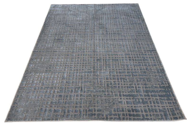 Grey-Blue Turkish Machine Made Carpet/Rug - Size: 230x160cm