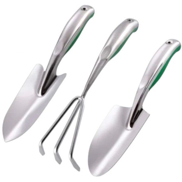 3 in 1 Garden Hand Tool Set - Trowel Fork and Spade