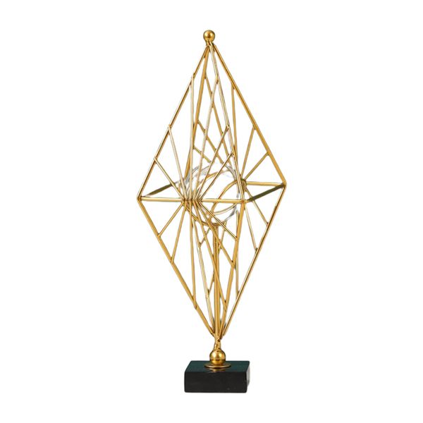 Modern Gold Dimond Design With Crystal Ball Table Decor BJ375-05