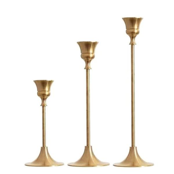 Decor Vintage Candlestick Holders - Set of 3
