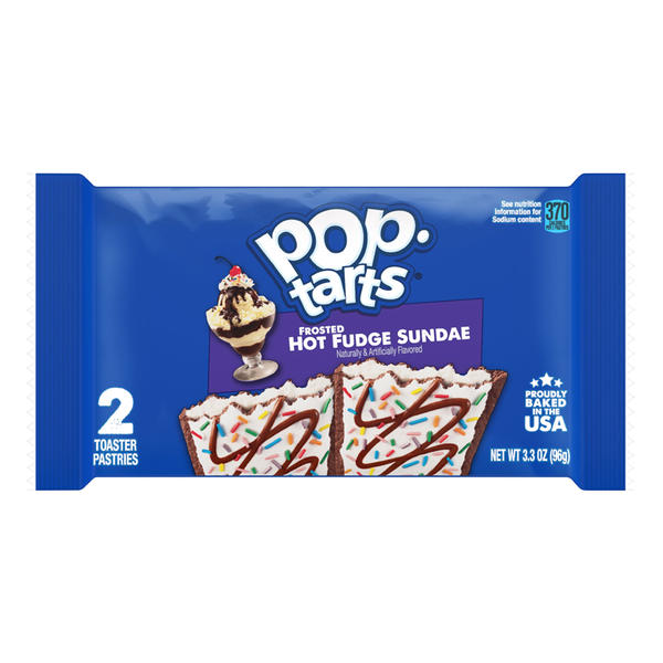 Kellogg's Pop-Tarts Frosted Hot Fudge Sundae Toaster Pastries 2 Pack