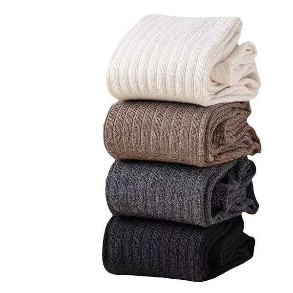 4 Pairs of Over-the-Knee Socks, Slim-Fit Socks, and Layered Socks