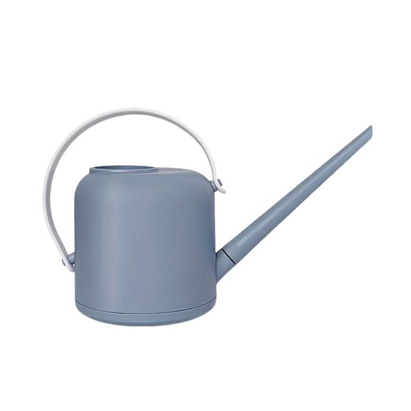 1-Piece Black Durable 1.7L Plastic Watering Can with Long Spout