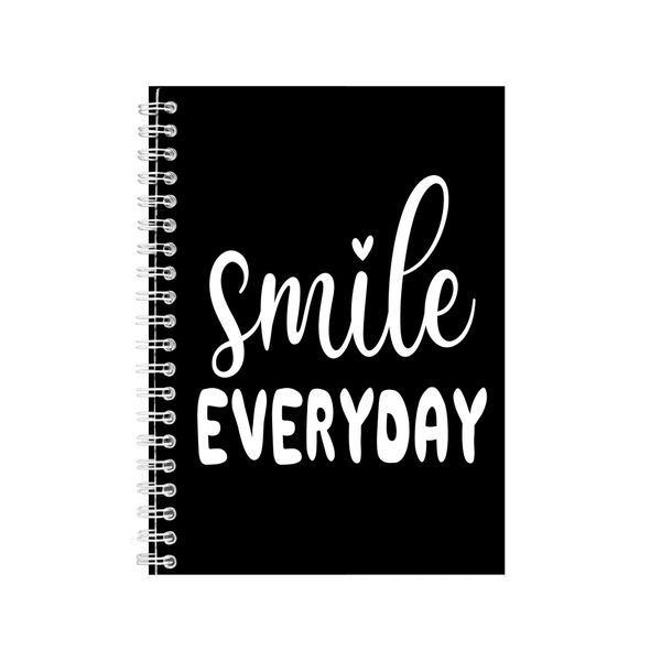 Smile A5 Notebook Pad Trendy Motivational Graphic Birthday Present 043