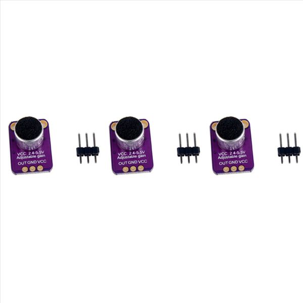3X GY-MAX4466 Electret Microphone Amplifier Sensor with Adjustable Gain