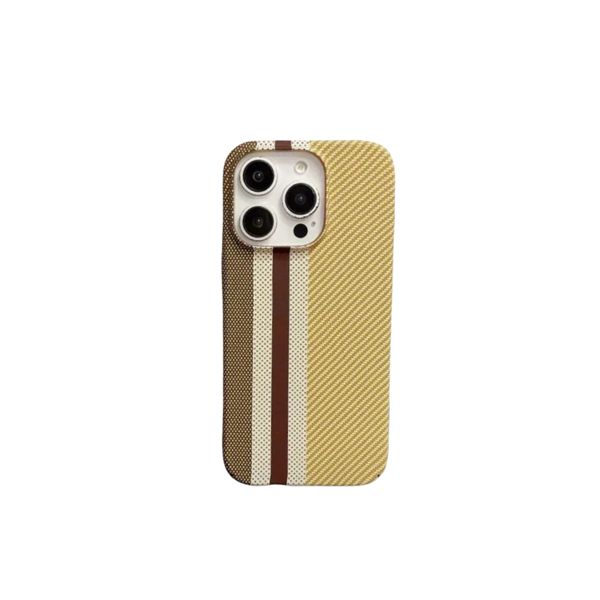 Kevlar-Design Fashion Case - Compatible with iPhone 15 Pro Series