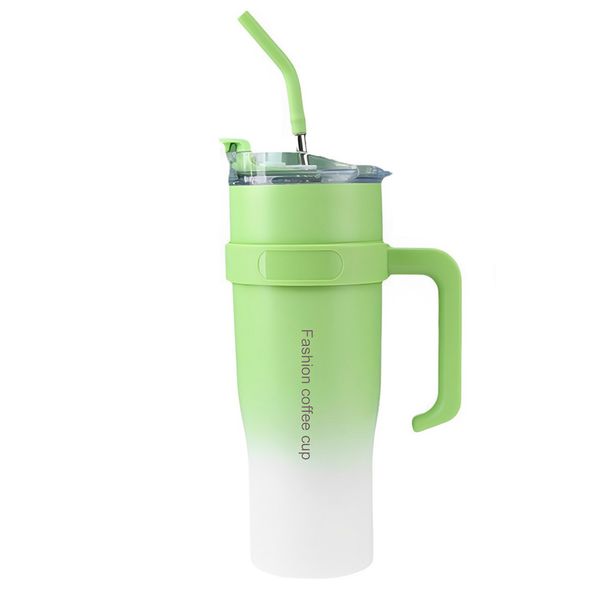 Tumbler with Straw Lid Handle Coffee Mug Water Bottle