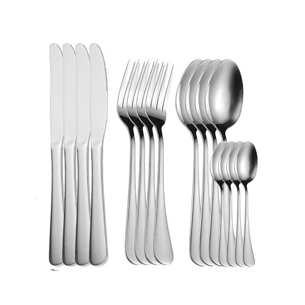 16Pieces Silverware Cutlery Set Stainless Steel Tableware Set for Kitchen