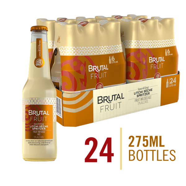 Brutal Fruit Litchi Seche Spritzer 24 x 275ml Bottles