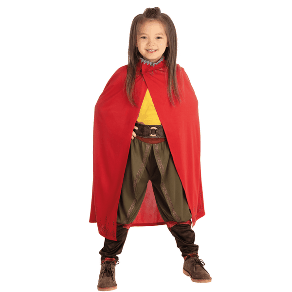 Raya Red Cloak with Glitter Detail