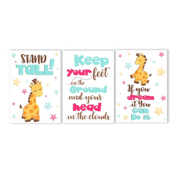 Canvas Nursery Wall Art: Keep Your Feet on the Ground &amp; Head in the Clouds