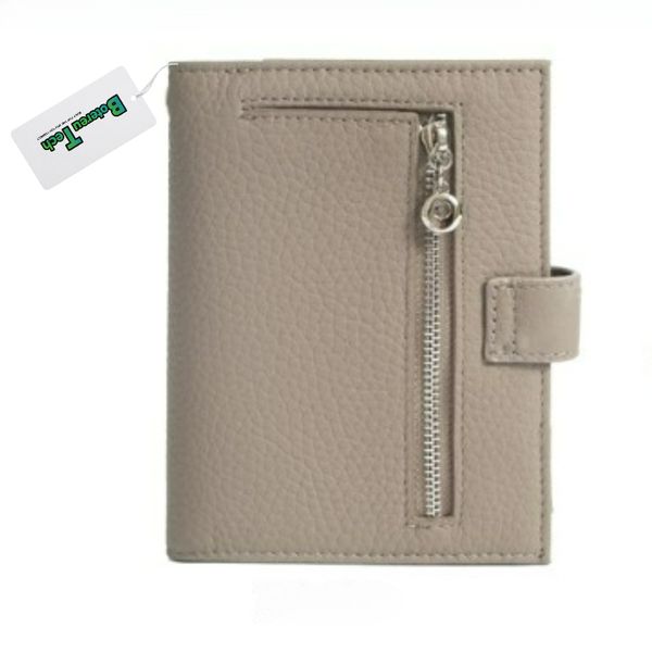 BotereuTech Genuine Leather RFID Passport Holder Travel Wallet Ivory