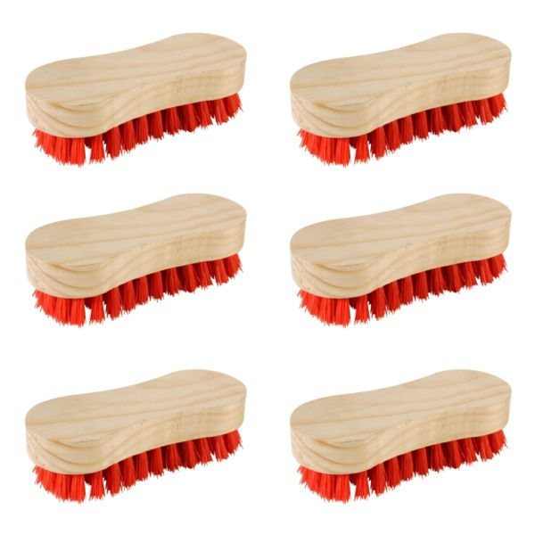 The Home Hub Chubby Scrub Brush Set x 6