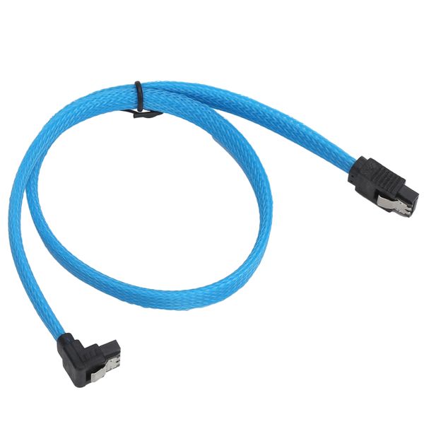 SATA3.0 SSD Cable 8-Pin 6Gbps Blue Elbow Head