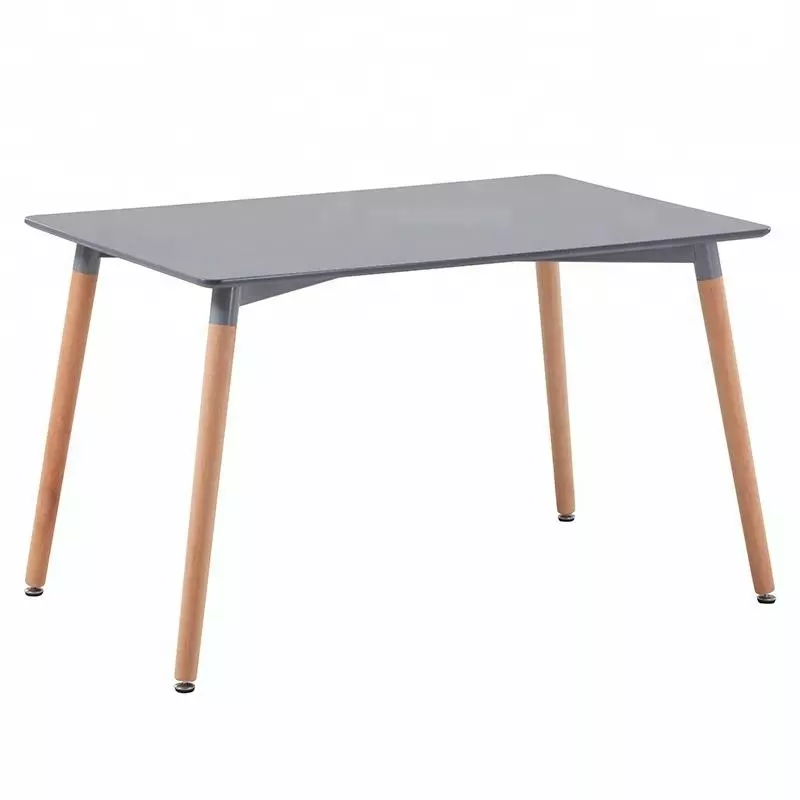Dining Table - Wooden Legs - Grey