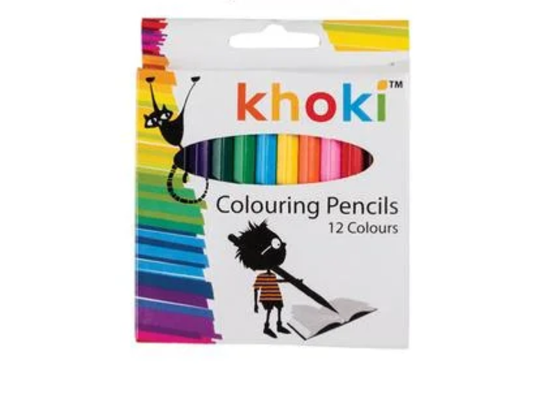 Premium 12-Piece Short Pencil Crayons - Ideal for Crafts, School &amp; Travel