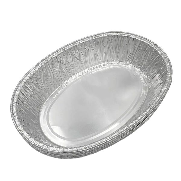 2Pack Quality Oval Aluminum Roasting/Baking Trays/Pans