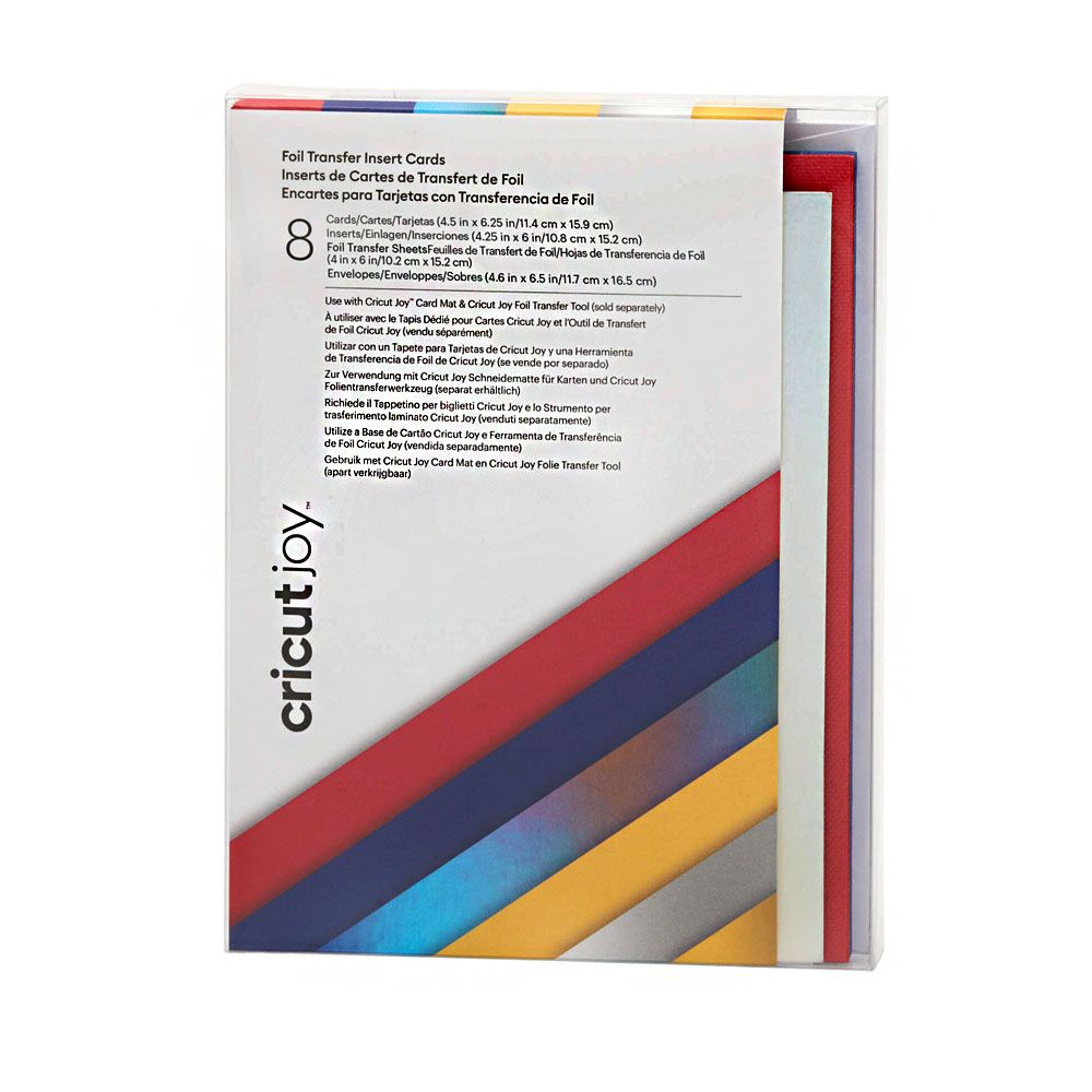 Cricut Insert Cards Foil Celebration R30 11.4 Cm X 15.9 Cm 8Pack