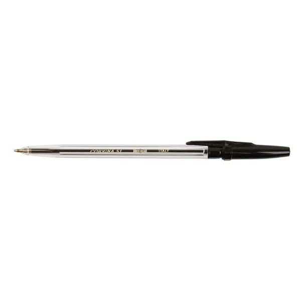Corvina No 51 Ballpoint Pen Medium Black x12