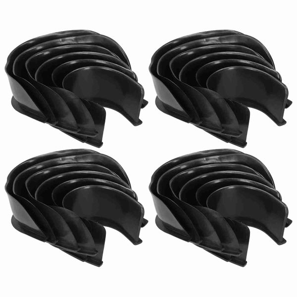 4 Set Billiard Table Pocket Corner Liners Black