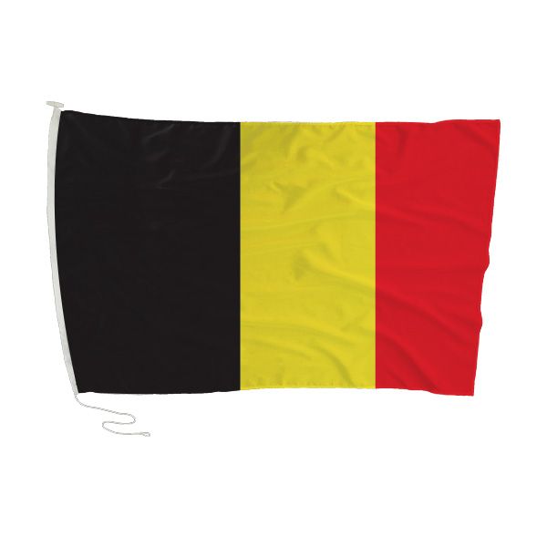 Belgium Flag with Rope and Toggle - 180 x 120cm