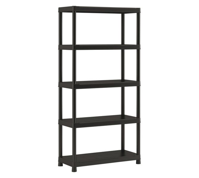 5 Tier Shelf Black 400 x 900 x 1820 mm