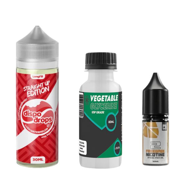 Dispo Drops Longfill Combo 120ml - Lush Watermelon - 2mg