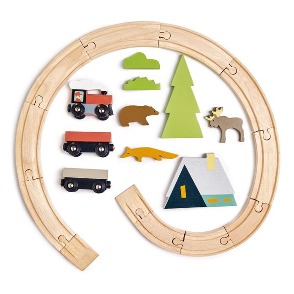 Tender Leaf Treetops Wooden Train Set