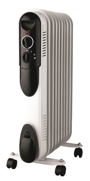 AIM 2000W Oil Heater 9 Fin - Slimline - White - AOH9R