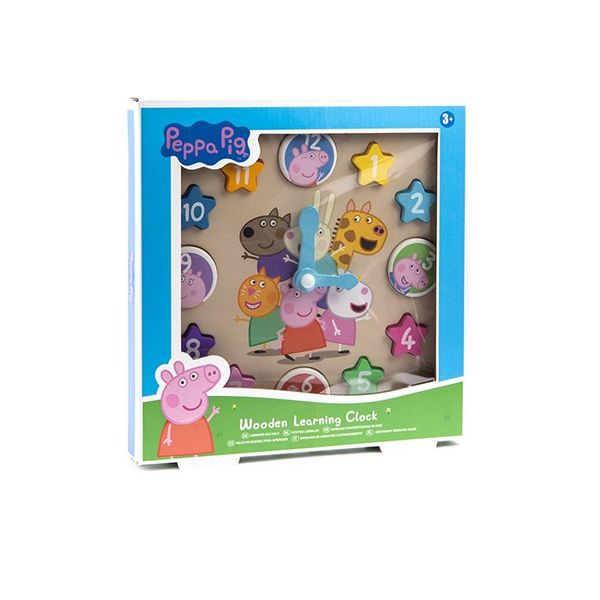 Peppa Pig - Wooden Learning Clock