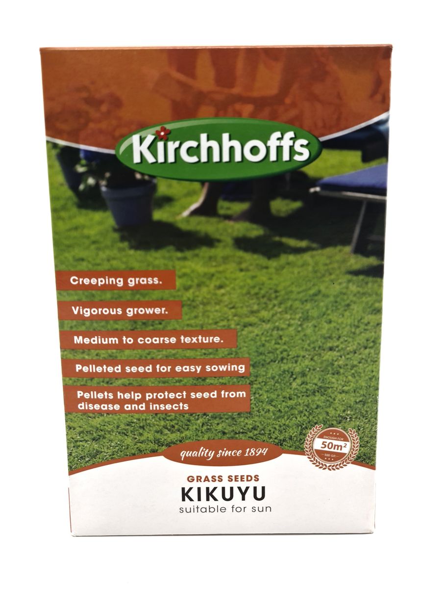 Kirchhoff's Kikuyu Grass Lawn Seeds 500g for 50sqm Shop Today. Get