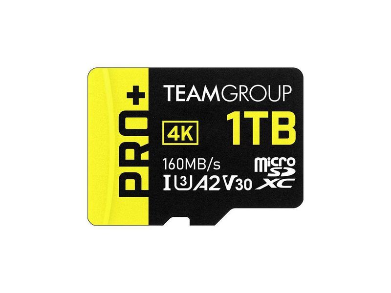 TeamGroup PRO+ MICRO SDXC 1TB UHS-I U3 A2 V30 Micro SD Card